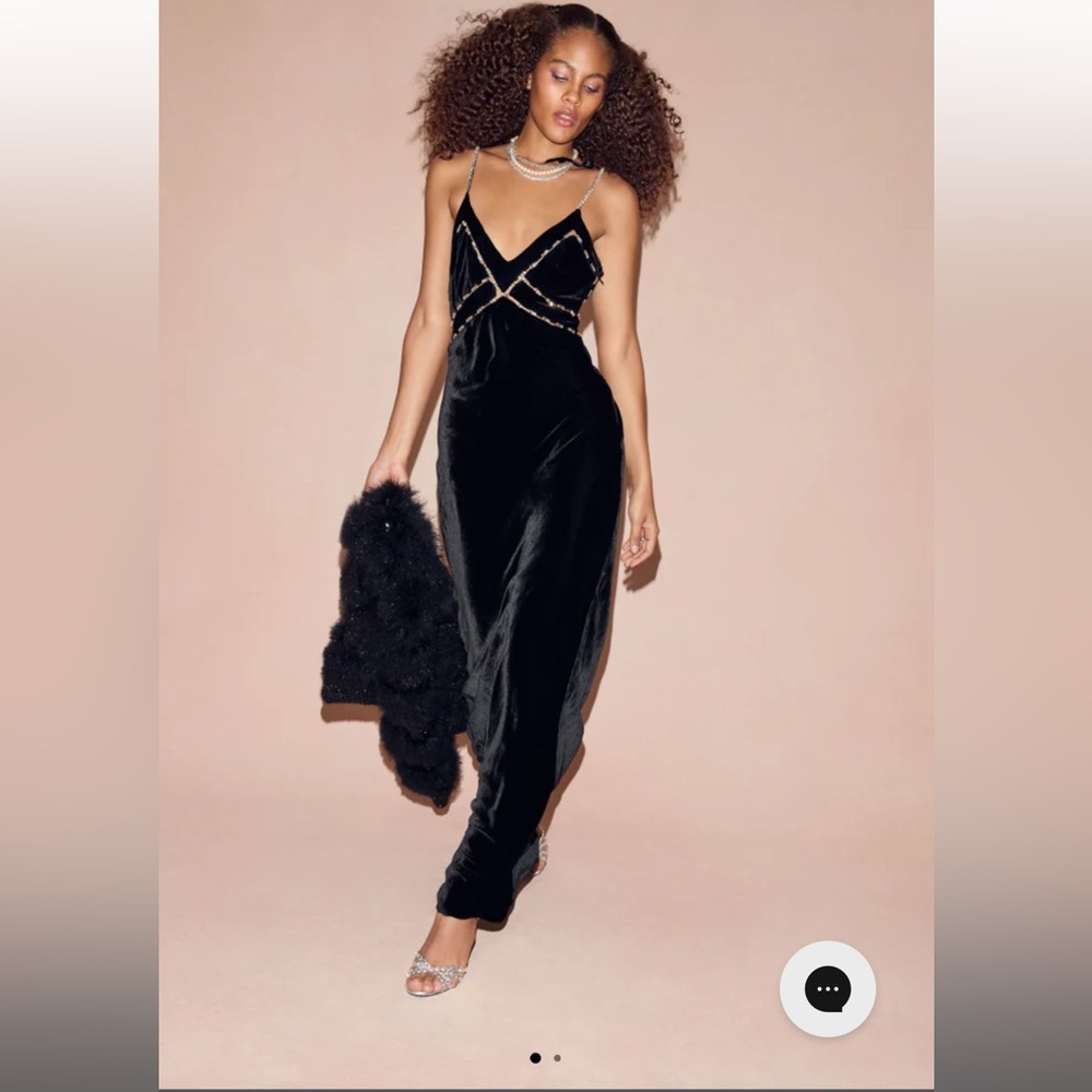 LoveShackFancy Corrino Velvet Dress NWT - Picture 8 of 16